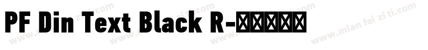 PF Din Text Black R字体转换